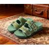 image:imageCOFACE Womens Sandals Classy Buckles Cloud Cushioned Casual Slides Size 612Green