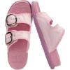 image:imageCOFACE Womens Sandals Classy Buckles Cloud Cushioned Casual Slides Size 612Pink