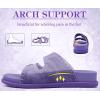 image:imageCOFACE Womens Sandals Classy Buckles Cloud Cushioned Casual Slides Size 612Purple