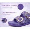 image:imageCOFACE Womens Sandals Classy Buckles Cloud Cushioned Casual Slides Size 612Purple