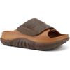 image:imageCOFACE Mens Recovery Sandals Man Orthopedic Plantar Fasciitis Walking Outdoor Slides for Men Comfort Adjustable Thick Cushioned Orthotic Size 715KhakiBrown