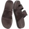 image:imageCOFACE Womens Orthotic Cushion Sandals Comfortable Arch Support Walking Slides Fashion Split Toe Summer Vacation Beach Flip Flops For Women Relief Plantar FasciitisBrown