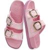 image:imageCOFACE Womens Sandals Classy Buckles Cloud Cushioned Casual Slides Size 612Pink