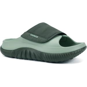 image:imageCOFACE Mens Recovery Sandals Man Orthopedic Plantar Fasciitis Walking Outdoor Slides for Men Comfort Adjustable Thick Cushioned Orthotic Size 715Dark GreenLight Green