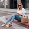 image:imageCOFACE Womens Orthotic Sandals Ladies Fashion Breathable Mesh Mules Round Toe Backless Loafers Slides Adjustable Wedge Heel Cushion Walking Sandles With Comfortable Arch SupportWhite Khaki