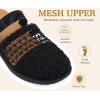 image:imageCOFACE Womens Orthotic Sandals Ladies Fashion Breathable Mesh Mules Round Toe Backless Loafers Slides Adjustable Wedge Heel Cushion Walking Sandles With Comfortable Arch SupportBlack Khaki