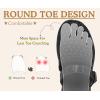 image:imageCOFACE Womens Orthotic Sandals Ladies Fashion Breathable Mesh Mules Round Toe Backless Loafers Slides Adjustable Wedge Heel Cushion Walking Sandles With Comfortable Arch SupportBlack