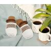 image:imageCOFACE Womens Orthotic Sandals Ladies Fashion Breathable Mesh Mules Round Toe Backless Loafers Slides Adjustable Wedge Heel Cushion Walking Sandles With Comfortable Arch SupportWhite Khaki