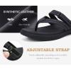 image:imageCOFACE Womens Fashion Orthopedic Flip Flops Comfortable Plantar Fasciitis Arch Support Lightweight Thick Yoga Mat Cushion Recovery Walking Thong Sandals Adjustable Summer Beach SlippersBlack