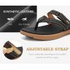 image:imageCOFACE Womens Fashion Orthopedic Flip Flops Comfortable Plantar Fasciitis Arch Support Lightweight Thick Yoga Mat Cushion Recovery Walking Thong Sandals Adjustable Summer Beach SlippersBlack Khaki