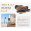 image:imageCOFACE Womens Fashion Orthopedic Flip Flops Comfortable Plantar Fasciitis Arch Support Lightweight Thick Yoga Mat Cushion Recovery Walking Thong Sandals Adjustable Summer Beach SlippersBlue Khaki