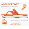 image:imageCOFACE Womens Fashion Orthopedic Flip Flops Comfortable Plantar Fasciitis Arch Support Lightweight Thick Yoga Mat Cushion Recovery Walking Thong Sandals Adjustable Summer Beach SlippersOrange
