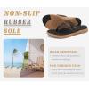 image:imageCOFACE Womens Fashion Orthopedic Flip Flops Comfortable Plantar Fasciitis Arch Support Lightweight Thick Yoga Mat Cushion Recovery Walking Thong Sandals Adjustable Summer Beach SlippersBlack Khaki