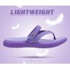 image:imageCOFACE Womens Fashion Orthopedic Flip Flops Comfortable Plantar Fasciitis Arch Support Lightweight Thick Yoga Mat Cushion Recovery Walking Thong Sandals Adjustable Summer Beach SlippersPurple