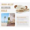 image:imageCOFACE Womens Fashion Orthopedic Flip Flops Comfortable Plantar Fasciitis Arch Support Lightweight Thick Yoga Mat Cushion Recovery Walking Thong Sandals Adjustable Summer Beach SlippersBeige