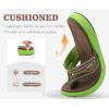 image:imageCOFACE Womens Fashion Orthopedic Flip Flops Comfortable Plantar Fasciitis Arch Support Lightweight Thick Yoga Mat Cushion Recovery Walking Thong Sandals Adjustable Summer Beach SlippersBrown Green