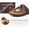 image:imageCOFACE Womens Fashion Orthopedic Flip Flops Comfortable Plantar Fasciitis Arch Support Lightweight Thick Yoga Mat Cushion Recovery Walking Thong Sandals Adjustable Summer Beach SlippersBrown