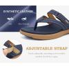 image:imageCOFACE Womens Fashion Orthopedic Flip Flops Comfortable Plantar Fasciitis Arch Support Lightweight Thick Yoga Mat Cushion Recovery Walking Thong Sandals Adjustable Summer Beach SlippersBlue Khaki
