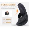 image:imageCOFACE Womens Fashion Orthopedic Flip Flops Comfortable Plantar Fasciitis Arch Support Lightweight Thick Yoga Mat Cushion Recovery Walking Thong Sandals Adjustable Summer Beach SlippersBlack