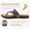image:imageCOFACE Womens Fashion Orthopedic Flip Flops Comfortable Plantar Fasciitis Arch Support Lightweight Thick Yoga Mat Cushion Recovery Walking Thong Sandals Adjustable Summer Beach SlippersBrown
