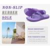 image:imageCOFACE Womens Fashion Orthopedic Flip Flops Comfortable Plantar Fasciitis Arch Support Lightweight Thick Yoga Mat Cushion Recovery Walking Thong Sandals Adjustable Summer Beach SlippersPurple