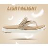 image:imageCOFACE Womens Fashion Orthopedic Flip Flops Comfortable Plantar Fasciitis Arch Support Lightweight Thick Yoga Mat Cushion Recovery Walking Thong Sandals Adjustable Summer Beach SlippersBeige
