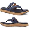 image:imageCOFACE Womens Fashion Orthopedic Flip Flops Comfortable Plantar Fasciitis Arch Support Lightweight Thick Yoga Mat Cushion Recovery Walking Thong Sandals Adjustable Summer Beach SlippersBlue Khaki