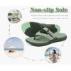 image:imageCOFACE Womens Rhinestone Orthopedic Flip Flops Lightweight Yoga Mat Thick Cushioned Recovery Walking Thong Sandals Adjustable Summer Beach Slippers with Comfortable Plantar Fasciitis Arch SupportGreen