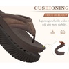 image:imageCOFACE Womens Orthotic Walking Flip Flops Comfortable Plantar Fasciitis Arch Support Casual Recovery Outdoor Summer Beach Sandles With Thick Cushion Lightweight Platform Thong SandalsBrown