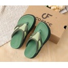 image:imageCOFACE Womens Orthotic Walking Flip Flops Comfortable Plantar Fasciitis Arch Support Casual Recovery Outdoor Summer Beach Sandles With Thick Cushion Lightweight Platform Thong SandalsGreen
