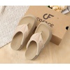 image:imageCOFACE Womens Orthotic Walking Flip Flops Comfortable Plantar Fasciitis Arch Support Casual Recovery Outdoor Summer Beach Sandles With Thick Cushion Lightweight Platform Thong SandalsBeige