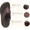 image:imageCOFACE Womens Orthotic Walking Flip Flops Comfortable Plantar Fasciitis Arch Support Casual Recovery Outdoor Summer Beach Sandles With Thick Cushion Lightweight Platform Thong SandalsBrown