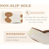 image:imageCOFACE Womens Orthotic Walking Flip Flops Comfortable Plantar Fasciitis Arch Support Casual Recovery Outdoor Summer Beach Sandles With Thick Cushion Lightweight Platform Thong SandalsWhite Khaki