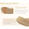 image:imageCOFACE Womens Orthotic Walking Flip Flops Comfortable Plantar Fasciitis Arch Support Casual Recovery Outdoor Summer Beach Sandles With Thick Cushion Lightweight Platform Thong SandalsBeige