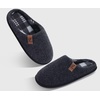 image:imageCOFACE Unisex Mens Womens Cozy Memory Foam Scuff Slippers Casual Slip On Warm House Shoes IndoorOutdoor Felt Sandal Slippers Size 415Black