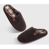 image:imageCOFACE Unisex Mens Womens Cozy Memory Foam Scuff Slippers Casual Slip On Warm House Shoes IndoorOutdoor Felt Sandal Slippers Size 415Dark Brown