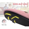 image:imageCOFACE Unisex Mens Womens Cozy Memory Foam Scuff Slippers Casual Slip On Warm House Shoes IndoorOutdoor Felt Sandal Slippers Size 415Light Pink