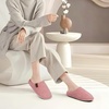 image:imageCOFACE Unisex Mens Womens Cozy Memory Foam Scuff Slippers Casual Slip On Warm House Shoes IndoorOutdoor Felt Sandal Slippers Size 415Light Pink