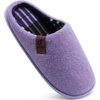 image:imageCOFACE Unisex Mens Womens Cozy Memory Foam Scuff Slippers Casual Slip On Warm House Shoes IndoorOutdoor Felt Sandal Slippers Size 415Light Purple