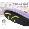 image:imageCOFACE Unisex Mens Womens Cozy Memory Foam Scuff Slippers Casual Slip On Warm House Shoes IndoorOutdoor Felt Sandal Slippers Size 415Light Purple