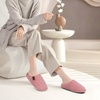 image:imageCOFACE Unisex Mens Womens Cozy Memory Foam Scuff Slippers Casual Slip On Warm House Shoes IndoorOutdoor Felt Sandal Slippers Size 415Pink