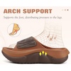 image:imageCOFACE Womens Orthotic Recovery Sandals With Comfortable Arch Support Orthopedic Womens Slides With Plantar Fasciitis Relief Woman Open Toe Slip On Walking Beach Shoes Sandalias de Mujer Size 611KhakiBrown