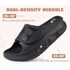 image:imageCOFACE Womens Orthotic Recovery Sandals With Comfortable Arch Support Orthopedic Womens Slides With Plantar Fasciitis Relief Woman Open Toe Slip On Walking Beach Shoes Sandalias de Mujer Size 611Black