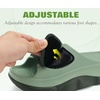 image:imageCOFACE Womens Orthotic Recovery Sandals With Comfortable Arch Support Orthopedic Womens Slides With Plantar Fasciitis Relief Woman Open Toe Slip On Walking Beach Shoes Sandalias de Mujer Size 611Dark GreenLight Green