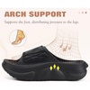 image:imageCOFACE Womens Orthotic Recovery Sandals With Comfortable Arch Support Orthopedic Womens Slides With Plantar Fasciitis Relief Woman Open Toe Slip On Walking Beach Shoes Sandalias de Mujer Size 611Black