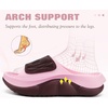 image:imageCOFACE Womens Orthotic Recovery Sandals With Comfortable Arch Support Orthopedic Womens Slides With Plantar Fasciitis Relief Woman Open Toe Slip On Walking Beach Shoes Sandalias de Mujer Size 611PinkWine Red