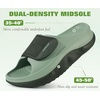 image:imageCOFACE Womens Orthotic Recovery Sandals With Comfortable Arch Support Orthopedic Womens Slides With Plantar Fasciitis Relief Woman Open Toe Slip On Walking Beach Shoes Sandalias de Mujer Size 611Dark GreenLight Green