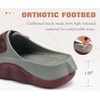 image:imageCOFACE Womens Orthotic Recovery Sandals With Comfortable Arch Support Orthopedic Womens Slides With Plantar Fasciitis Relief Woman Open Toe Slip On Walking Beach Shoes Sandalias de Mujer Size 611GreyWine Red