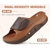 image:imageCOFACE Womens Orthotic Recovery Sandals With Comfortable Arch Support Orthopedic Womens Slides With Plantar Fasciitis Relief Woman Open Toe Slip On Walking Beach Shoes Sandalias de Mujer Size 611KhakiBrown