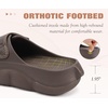 image:imageCOFACE Womens Orthotic Recovery Sandals With Comfortable Arch Support Orthopedic Womens Slides With Plantar Fasciitis Relief Woman Open Toe Slip On Walking Beach Shoes Sandalias de Mujer Size 611Brown